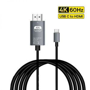 hdmi케이블 USB C to HDMI 케이블 4K 60Hz HD HDTV 타입 컨버터 아이폰 15 TV 맥북 에어 아이패드 삼성 노