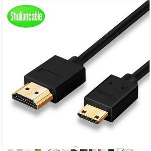 hdmi케이블 평면 고속 미니 HDMI 호환 케이블 카메라 모니터 프로젝터 노트북 TV용 4K 3D 1080P 1m 1.5m 2m