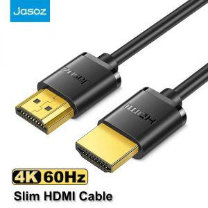 hdmi케이블 Jasoz HDMI 케이블 고속 60Hz 수 2.0 비디오 PC 스플리터 스위처 모니터용 HDTV 코드 얇은 3m 5