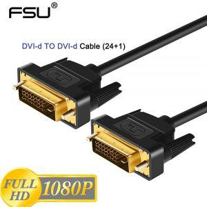 dvi케이블 FSU 고속 DVI 케이블 플러그 수-수 to LCD DVD HDTV XBOX용 1m 1.8m 2m 3m 1080p