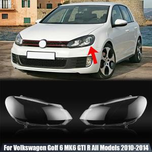 폭스바겐 VW 골프 6 MK6 GTI R 20102014 용 전면 헤드라이트 커버 헤드램프 쉘 투명 전등갓 마스크 렌즈 플