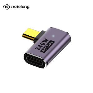 PD 240W USB4.0 C to C타입 기억자 꺾임 변환 젠더 잭 팁 플러그 썬더볼트 8K 지원 선 케이블 정리 E-3