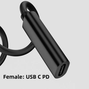 USB 3.1 C타입  충전기 전원 어댑터 변환기 USB C타입 암에서 4.0*1.35 5.5*2.5 4.5*3.0 4.0*1.7mm DC 플러그 잭