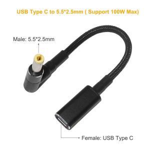 100W C타입-범용  어댑터 커넥터 DC 잭 USB C  충전 케이블 코드  충전기 10 개 커넥터