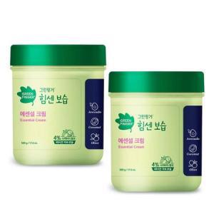 그린핑거 힘센보습 에센셜 크림 500g x2개 대용량 고보습 크림_MC