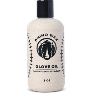 Rhino Wax 야구 글러브 오일 8 온스 가죽 섬유 부드럽게 수분 공