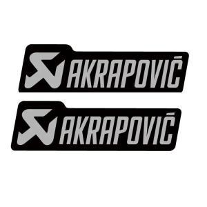 AKRAPOVIC 에폭시 오토바이 배기 스택 스티커, Akrapovic 로고 방수 데칼 액세서리