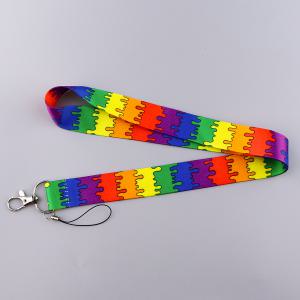 카드목걸이 LGBT Love Is 레인보우 넥 스트랩 열쇠 ID 카드용 끈 체육관 휴대폰 USB 배지 거치대 로프 게이