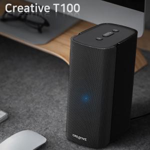 크리에이티브 T100 스피커 하이파이 2채널 USB 재생 블루투스 지원