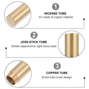 향 튜브 구리 향기 스틱 거치대 용기 아로마 테라피 보관 여행