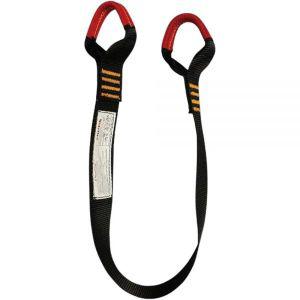 Fusion Climb 60.9cm x 4.4cm 낙하 안전 지퍼 끈 기어 루프 포함 23kN 블랙 모델 번호: LS14GLGLBK24 26162