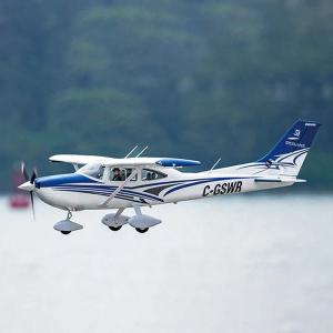 RC비행기 Rc rc 무인 무선조종드론 입문 FMS1500mm Cessna 182 훈련 항공기 전기 리모컨 모델 고정 날개 야