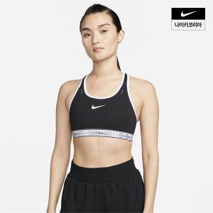 나이키 우먼스 스우시 온 더 런 미디엄 서포트 라이틀리 라인드 스포츠 브라 NIKE DV9915010 225440