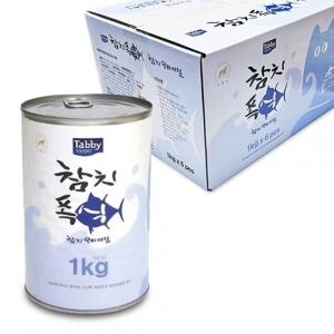 테비 고양이 참치 폭식 대용량 고양이캔 (참치오리지널) (1kg x 6개입) (1박스)