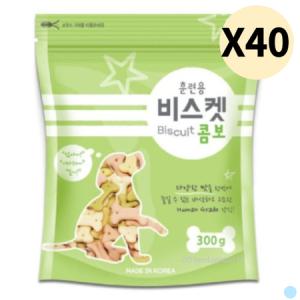 바우와우코리아 강아지 간식 훈련용 비스켓 콤보 X40