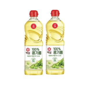 CJ제일제당 백설 콩기름 900ml 2개