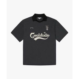 매장정품 골스튜디오 GOALSTUDIO FC VINTAGE POLO SHIRT-CHARCOAL G4MPS101#CH 435778