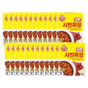 3분 사천짜장 200g 24개간편짜장소스 간편식 간편식품 간편조리 자취생조리