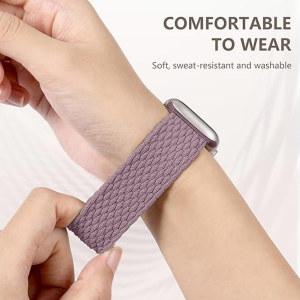 애플 워치 밴드용 브레이드 솔로 코레아 팔찌, iWatch 스트랩 시리즈 9, 7, 6, 8, 5, 4, 3, SE 울트라, 44mm, 45mm, 49mm, 40mm, 41mm, 42mm, 38mm