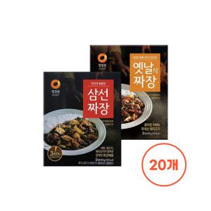 청정원 옛날짜장180g 10개 +삼선짜장180g 10개(총20개)