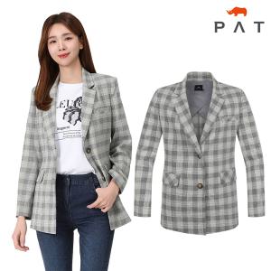 [PAT(여성)][PAT여성] 여성 린넨 블렌드 체크 자켓_1H41262