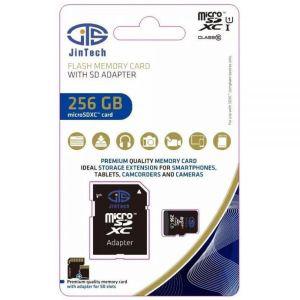 JinTech Semiconductor CO LTD 256GB 마이크로 SD 카드 메모리 어댑터. U3 4K 클래스 10. SDXC 읽기 속도 1