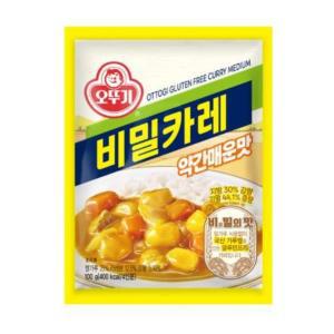 오뚜기 비밀카레 약간매운맛 100G 가정간편식 매콤한맛 자취음식 혼밥 아침메뉴 엄마손맛 존맛탱