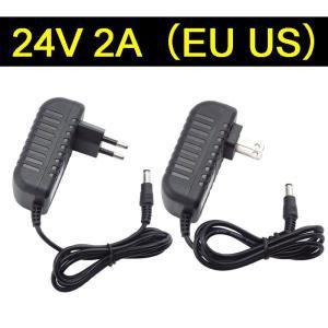 24V 2A 2000ma 전원 공급 장치 AC DC 어댑터 변환기 충전기 100-240VLed 변압기 LED 조명 CCTV 카메라용 24