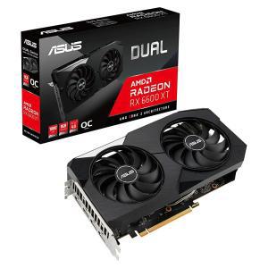 ASUS 듀얼 AMD 라데온 RX 6600 XT OC 에디션 8GB GDDR6 게이밍 그래픽 카드 (AMD RDNA 2, PCIe 4.0, 8GB GD