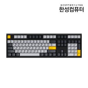 한성컴퓨터 GK707SE OfficeMaster 기계식 스페이스 블랙 (JAM 저소음 갈축)