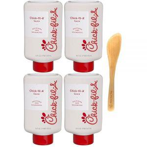 Chick fil a. 오리지널 디핑 소스, 473.2ml(16온스) 스퀴즈 보틀 (4팩) - Make Your Day 스프레더 포함