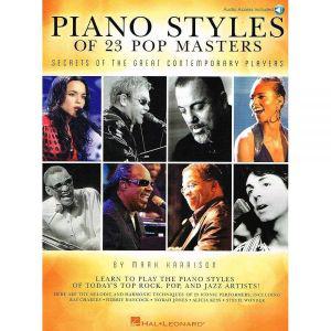 Piano Styles of 23 Pop Masters - Secrets of the Great Contemporary Players (Book/Online Audio)