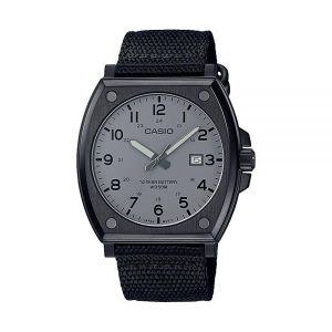 Casio 남성용 쿼츠 10년 배터리 날짜 표시기 43.4mm 시계 MTP-E715C-8AV, 블랙., 클래식