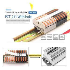 박스형 딘 레일 211 스플라이싱 타입 와이어 커넥터, 빠른 연결 도체 케이블, 영국 대신 배선 터미널 블록