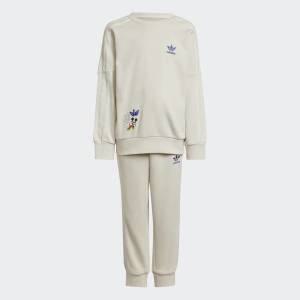 [아디다스키즈](의정부점)[adidas kids] (100~130) 아디다스 x 디즈니 미키마우스 크루 세트 (IZ4608)