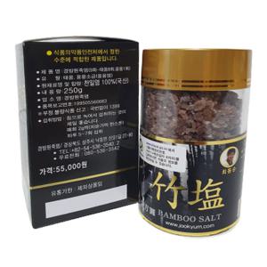 경방원 9회 자죽염 250g 고체 분말 죽염 미네랄 용융 소금