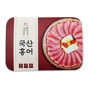 [백년수산]국산 홍어 1kg x 1팩 + [증정] 용기초장 2개+홍어뼈