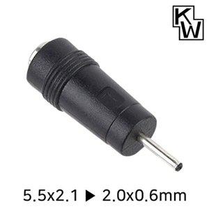 강원전자 KW KW-DC01A 5.5x2.1 to 2.0x0.6mm 아답터_WB7EF5C