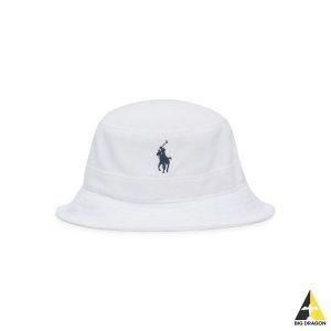 [폴로]POLO RALPH LAUREN 코튼 블렌드 테리 버킷햇 - 화이트 106841489