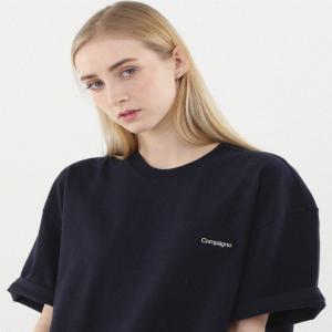 [꼼파뇨] 신진 디자이너 브랜드 Small box logo 스트릿_navy 네이비 스몰 박스로고