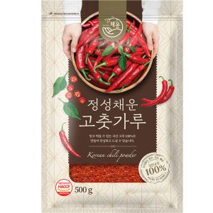 채운영농조합 국산 고춧가루 보통굵기 보통매운맛, 500g, 1개