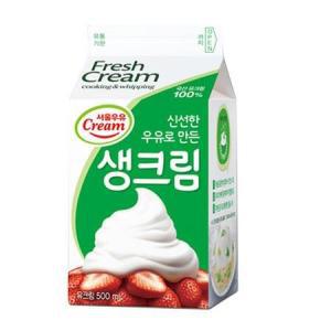 서울우유 신선한 우유로 만든 생크림 500ml .