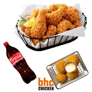 [BHC] HOT후라이드 콤보+뿌링치즈볼+콜라1.25L