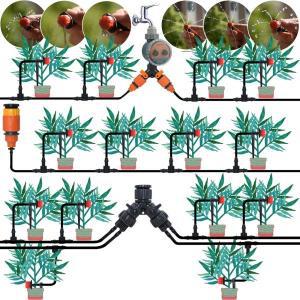 KESLA 마이크로 드립 관개 시스템 자동 키트, 급수 정원 호스 타이머 관수기, 조절 사용 드리퍼, 꽃 온실,