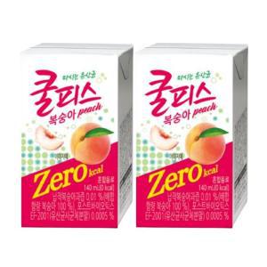 동원 쿨피스 제로 복숭아 140ml 24개 (유통기한 24년 10월22일)