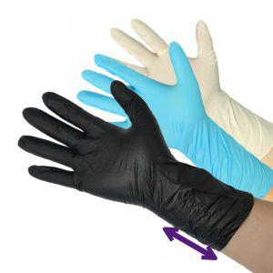 손목긴 두꺼운 니트릴 라텍스프리 고무장갑 100매 Long Black Nitrile Glove 30cm