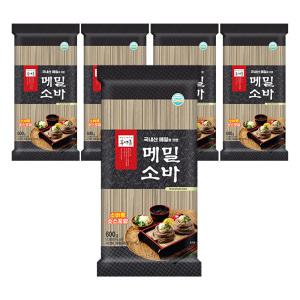 봉평촌 메밀소바 600g, 5개(+소스포함)