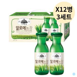 가야농장 알로에 주스 음료 병문안 180mL 12병 3세트