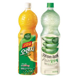 웅진 고칼슘오렌지 1.5L x 1개 + 자연은 알로에 1.5L x 1개 (총2개)