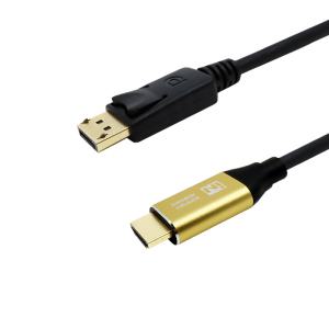 인네트워크 골드메탈 DP 1.2V to HDMI 2.0 영상 케이블 1M IN-UHDDPH01